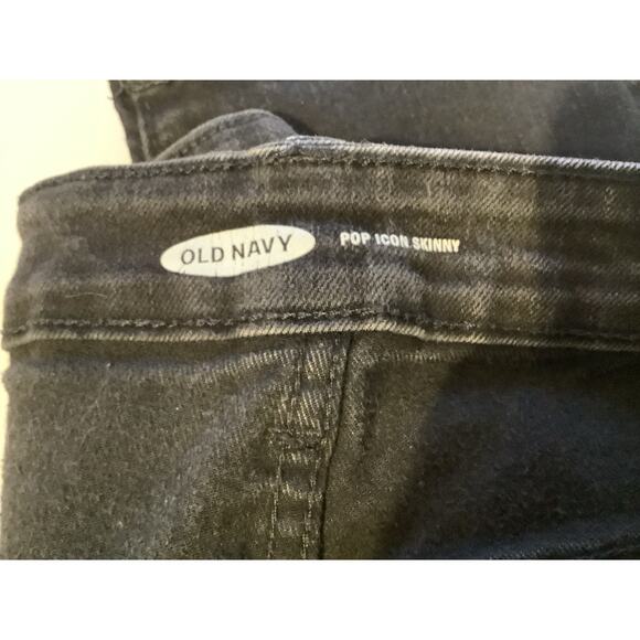 Old Navy Black Pop Icon Skinny Jeans Womens Size 10 Tall Gently Worn - 657 - Picture 4 of 7